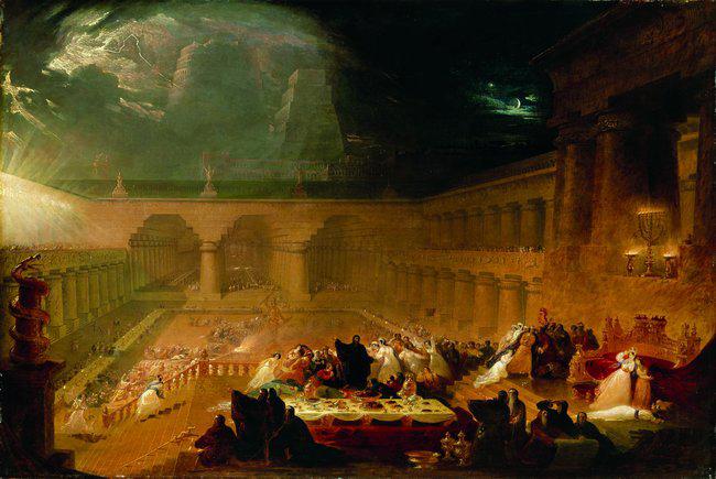 John Martin Belshazzar's Feast. oil painting picture